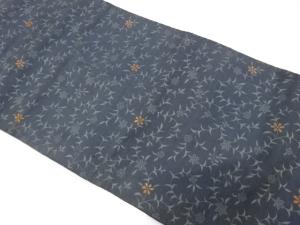 アンティーク　草花模様織り出し名古屋帯（着用可）